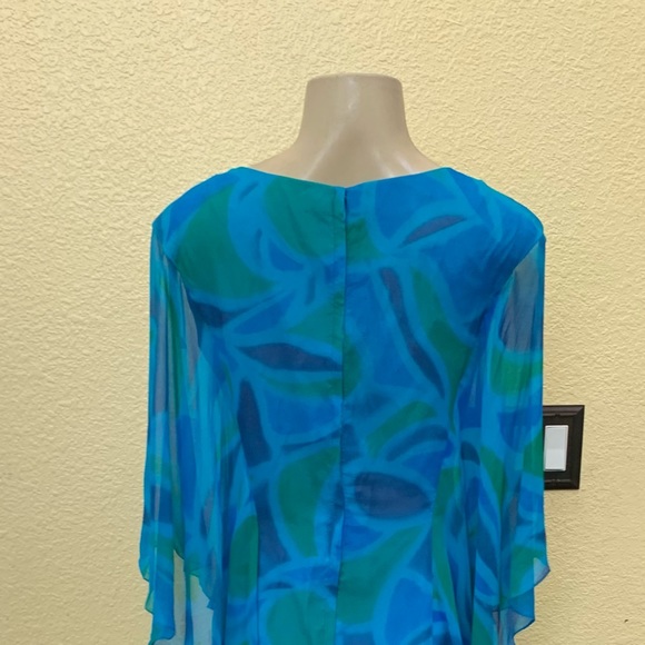 VTG Claralura Original Size 12 Batwing Knee Length Dress - Picture 5 of 10